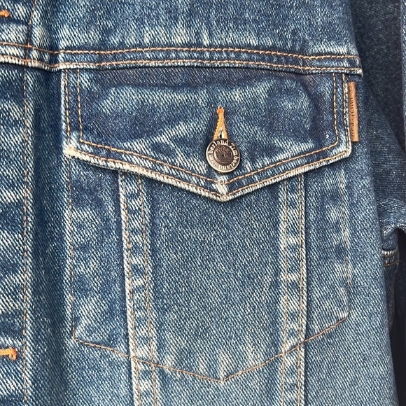 Vintage Timberland 90’s Blue Denim Men’s Jean Jacket - Picture 6 of 12